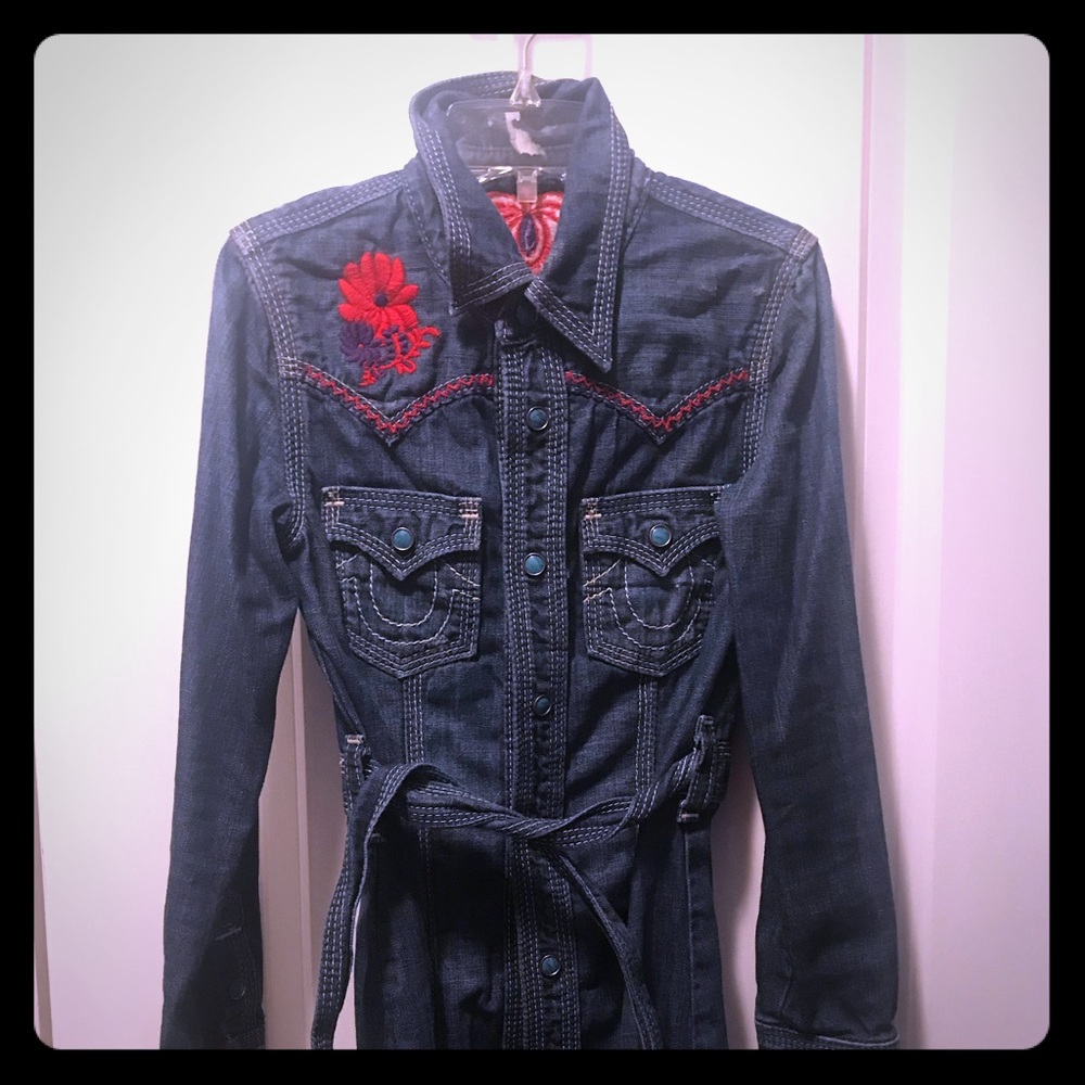 G. Rocky custom Denim Dress Girls 5/6